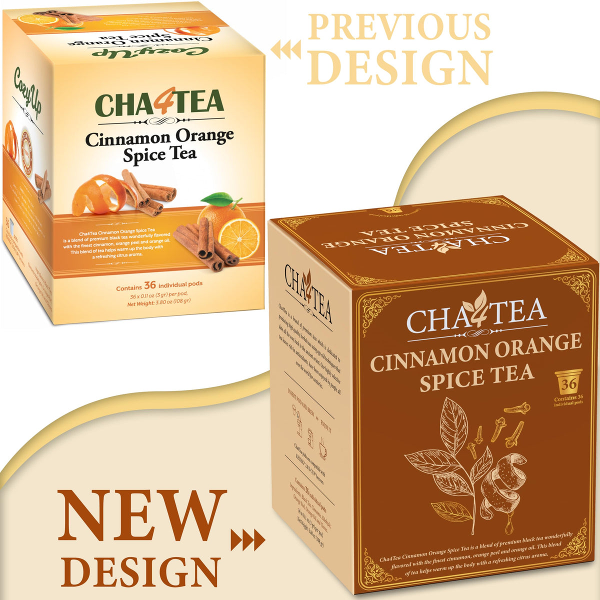 Cha4TEA Keurig-compatible tea pods box shown for easy single-serve mornings