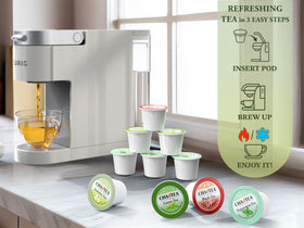 Cha4TEA matcha green tea K-Cup pod ready for a vibrant morning cup.