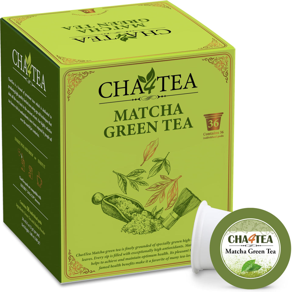 Cha4TEA matcha green tea pods deliver a quick, flavorful cup