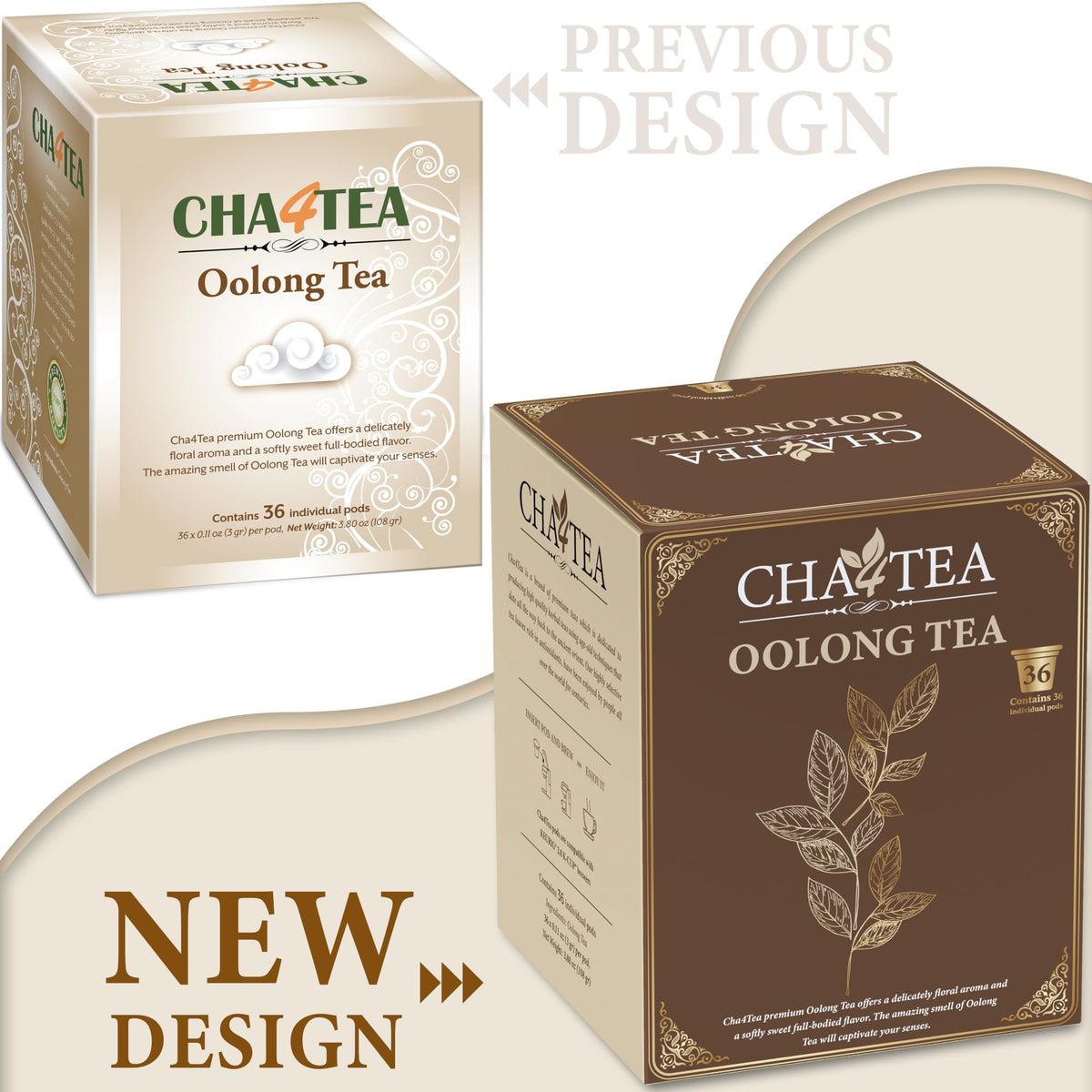 Cha4TEA oolong tea leaves close-up highlighting premium ingredients.