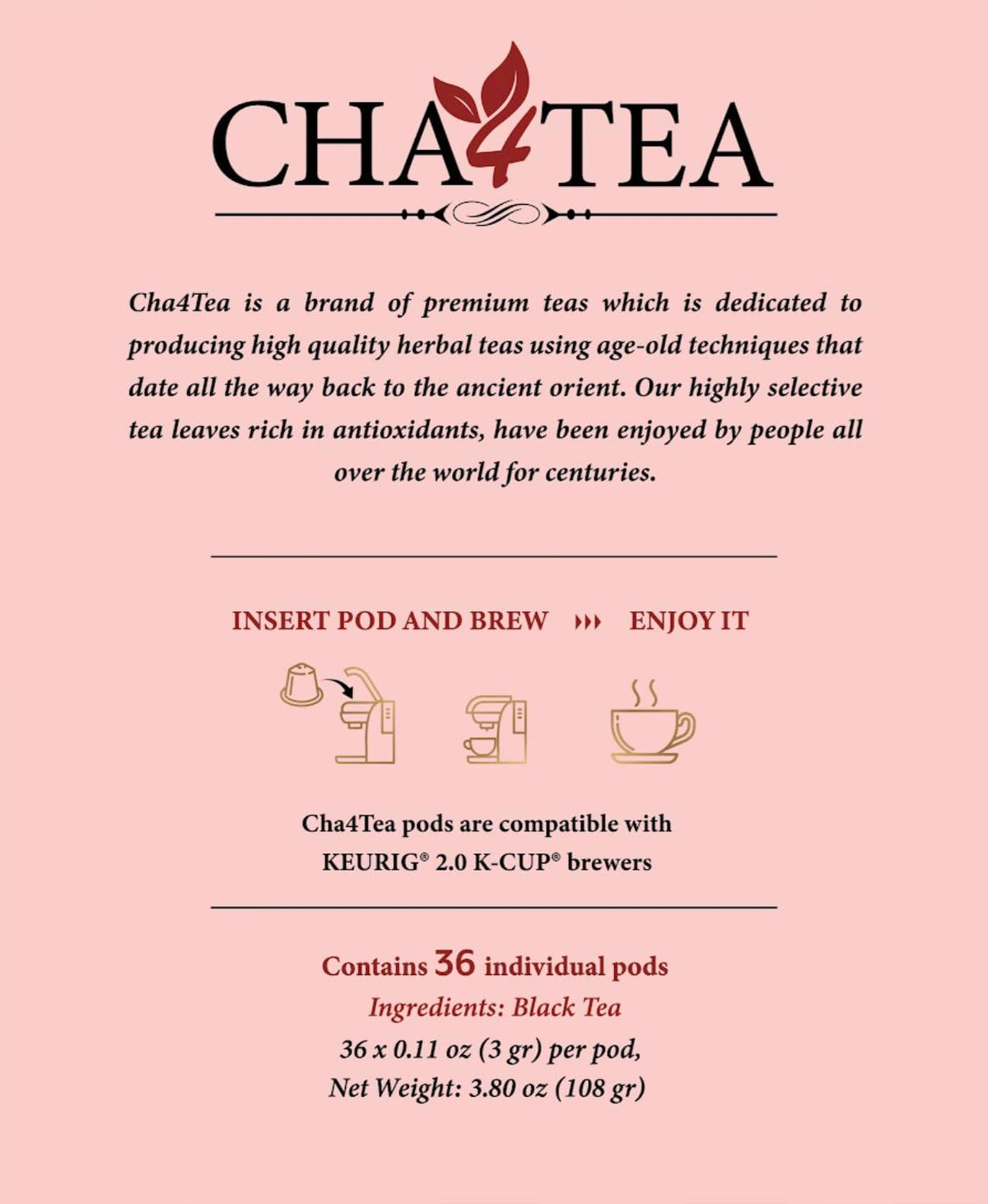 Cha4TEA premium tea leaves deliver rich aroma and authentic flavor.