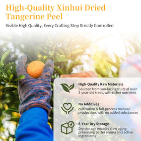 CHADUO Dried Tangerine Peel Tea Chen Pi five-year aging close-up for depth of flavor