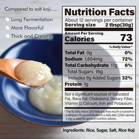 Akita origin Koji rice label emphasizing premium fermentation tradition.