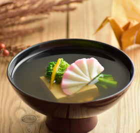 Chaganju Dashi packet opened and boiled to create a quick broth base.