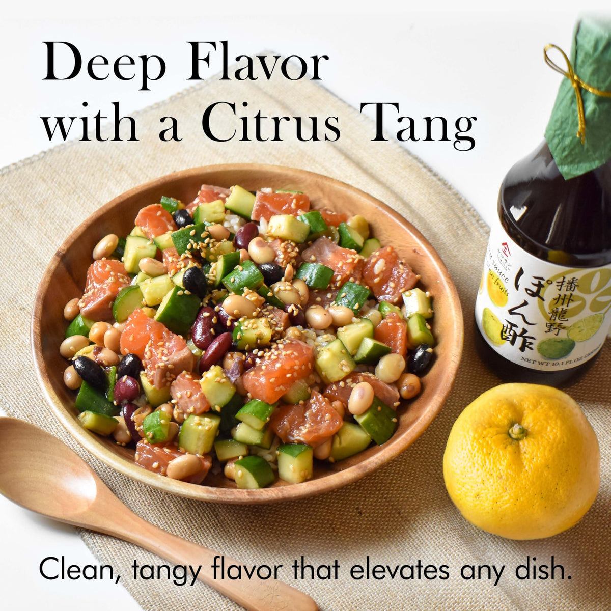 Chaganju Ponzu Sauce dipping sashimi for bright citrus umami.
