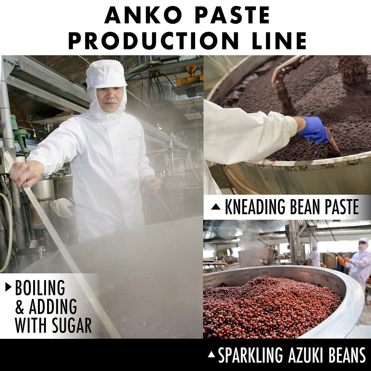 Chaganju Strained Koshi Anko, grainy paste ideal for pastries.
