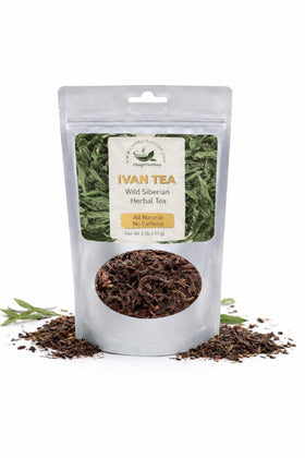 ChagaTeaShop Ivan Chai pack close-up showcasing loose herbal tea for daily ritual.