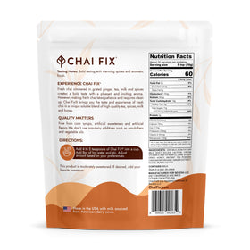 Chai Fix Instant Masala Chai milk cup highlights creamy texture and comforting warmth.