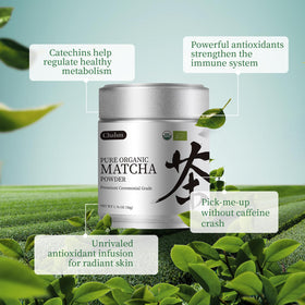 Chaism bamboo whisk mixing matcha for a creamy foam