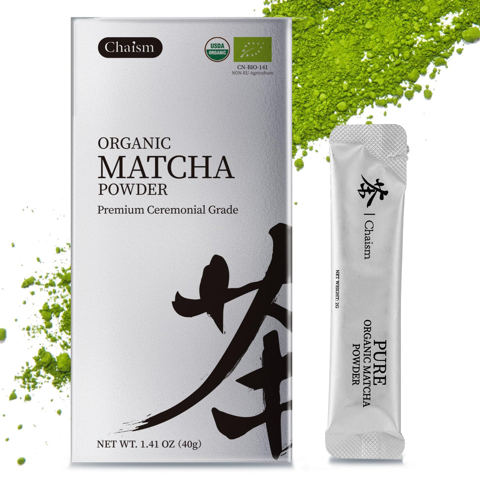 Chaism matcha powder: fresh green powder ideal for silky whisking and bright cups.