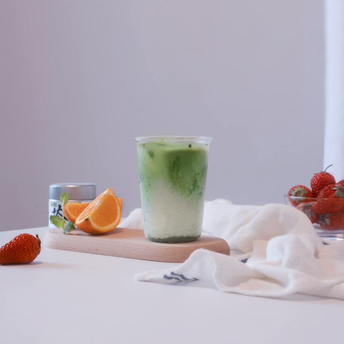 Chaism matcha powder used in baking for color and flavor