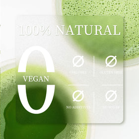 Chaism matcha powder in a vibrant green bowl with smooth texture