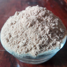 Close-up of dried graviola fruit in Cham Organics Soursop Powder