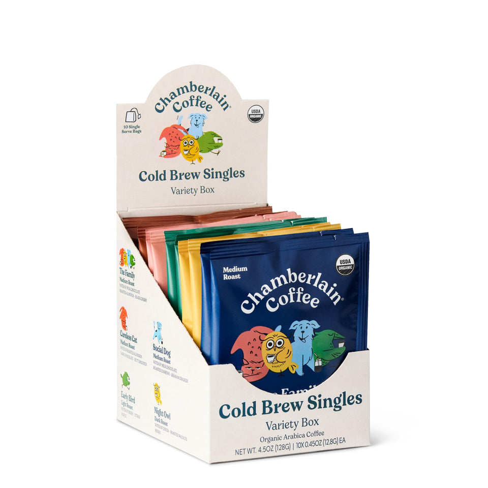 Chamberlain Coffee Night Owl dark roast single-serve for a bold morning boost