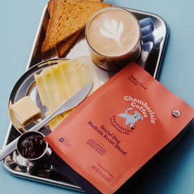 Chamberlain Coffee packaging highlights organic, sustainable sourcing