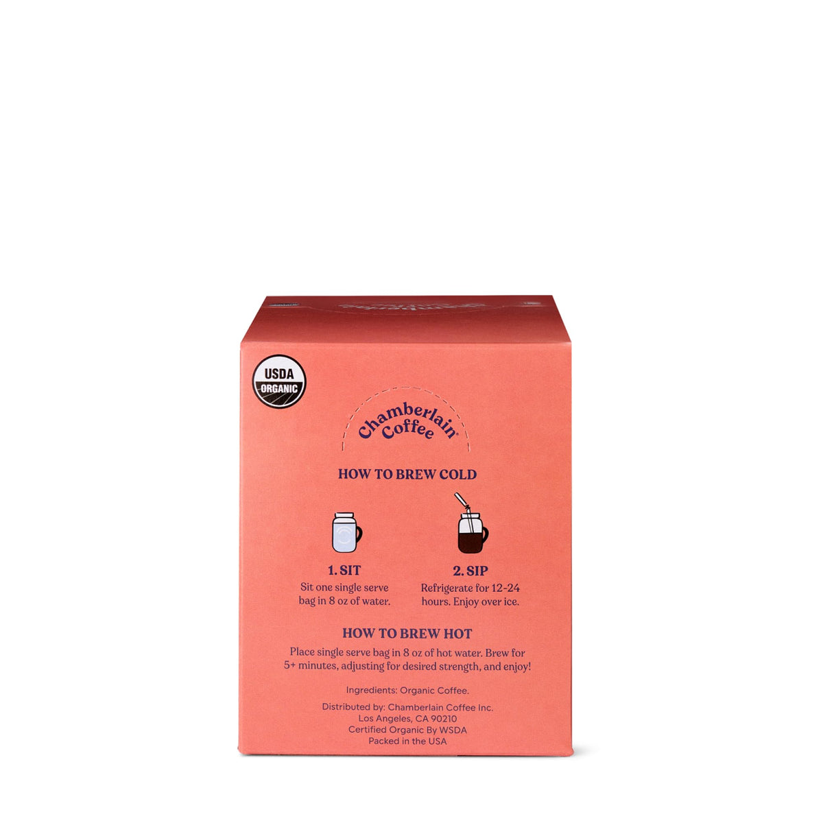 Chamberlain Coffee quick brew no machine needed for busy days.