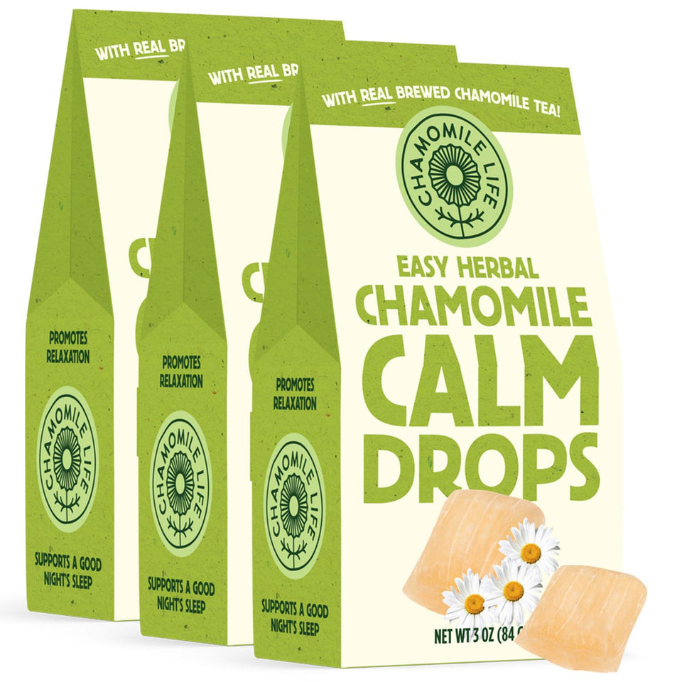 Chamomile Life Easy Herbal Calm Drops bottle for gentle relaxation on the go