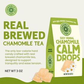 Chamomile Life Low-Calorie Candy drops provide a light, satisfying treat