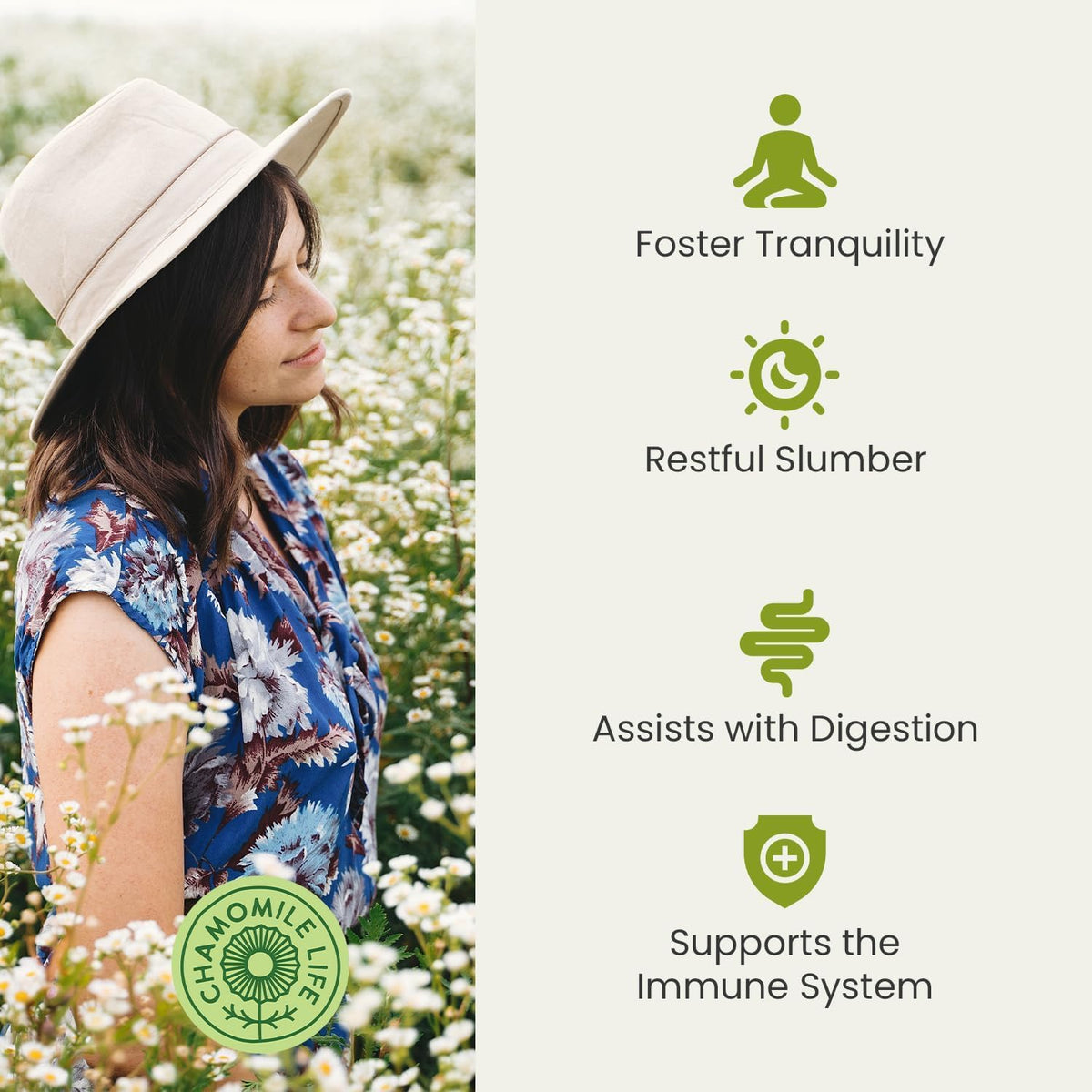 Chamomile Life Relaxation drops offer a calming moment between tasks