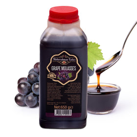 Chargio Abdurrahman Tatlıcı grape molasses bottle shows authentic pekmez for versatile cooking.