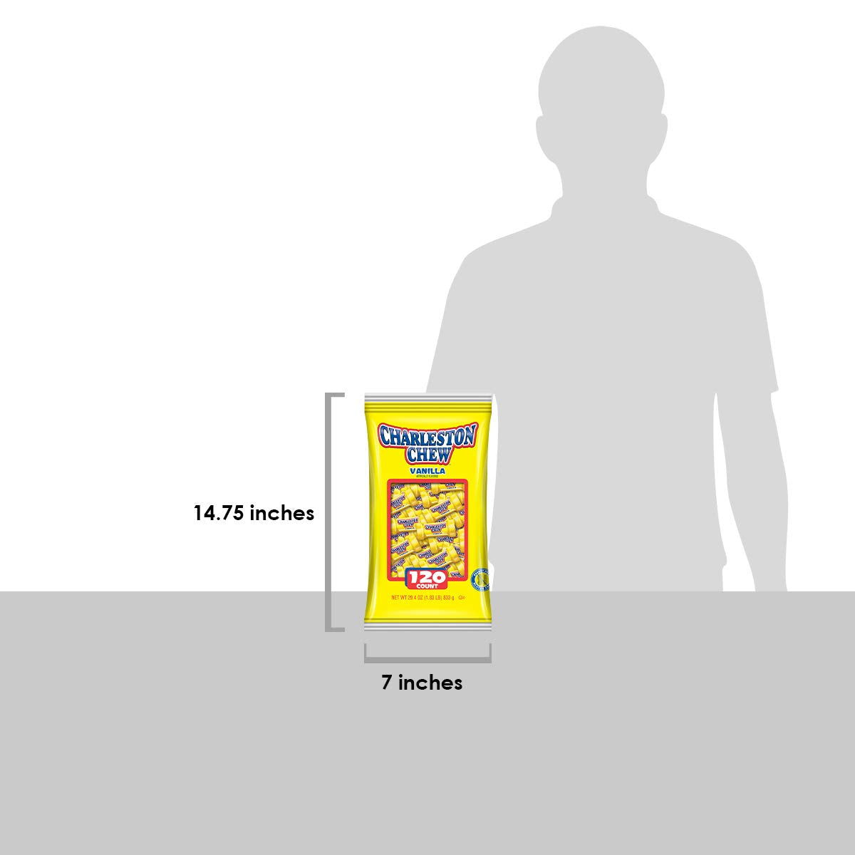 Charleston Chew Kosher peanut free gluten free labeling on packaging