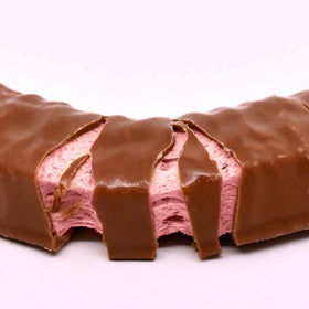 Charleston Chew Strawberry 8-pack on display, party-friendly shareable snack