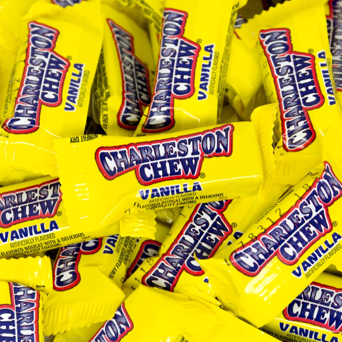Charleston Chew strawberry nougat bar with chocolate coating for a fruity twist