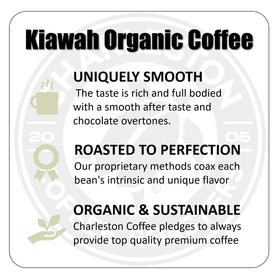Charleston Coffee Roasters hand-picked beans ready to brew for rich aroma