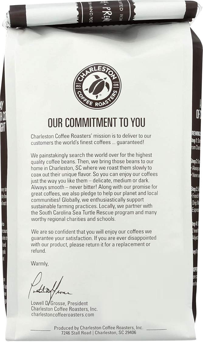 Steaming cup of Kiawah Dark Roast by Charleston Coffee Roasters