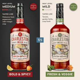 Lifestyle glass with Charleston Mix evokes restaurant-quality martinis and social sipping.