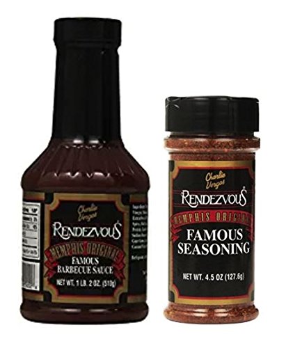 Charlie Vergos Rendezvous dry rub bottle for grilling, enhancing Memphis-style flavor.