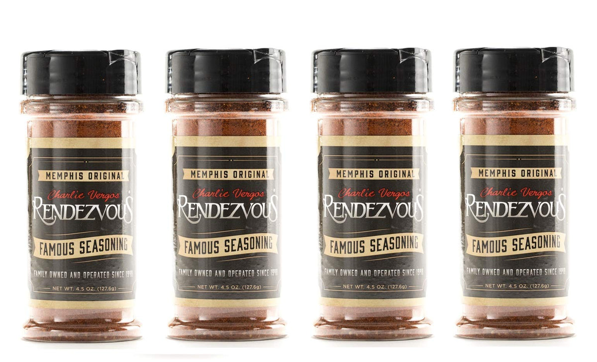 Charlie Vergos Rendezvous dry rub packaging ready for bold Memphis flavor.