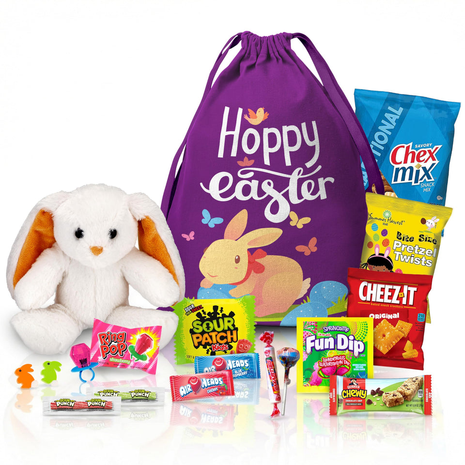 Charmed Crates Easter basket with candy filled for kids' delight.