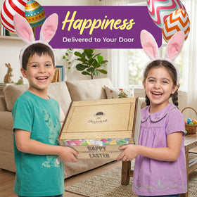 Charmed Crates Easter basket chips and lollipops highlight a tasty, energy-boosting mix.