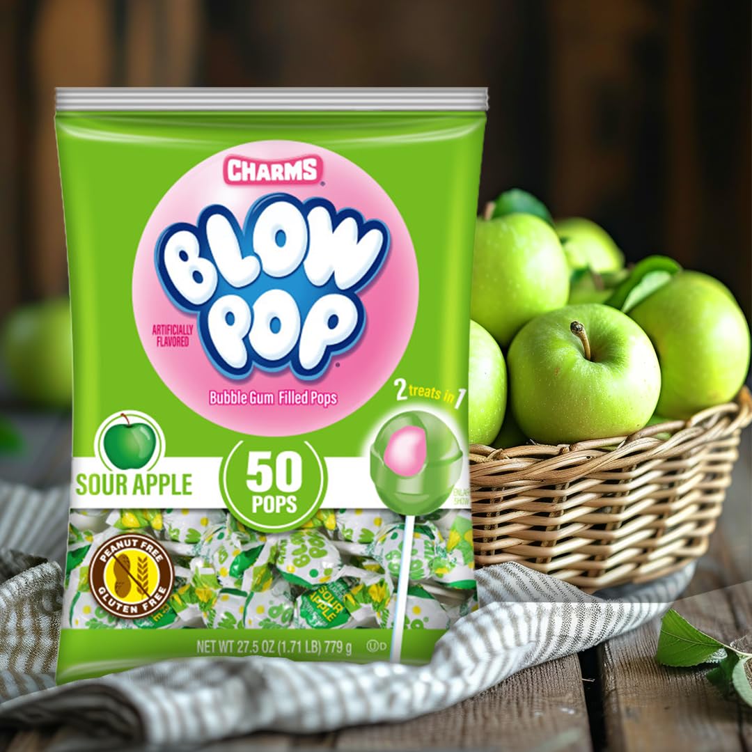 Charming party snack option: Charms Blow Pops at events.