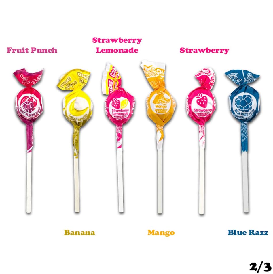 Charms Mini Pops colorfully packaged for party bowls and pinata favors.