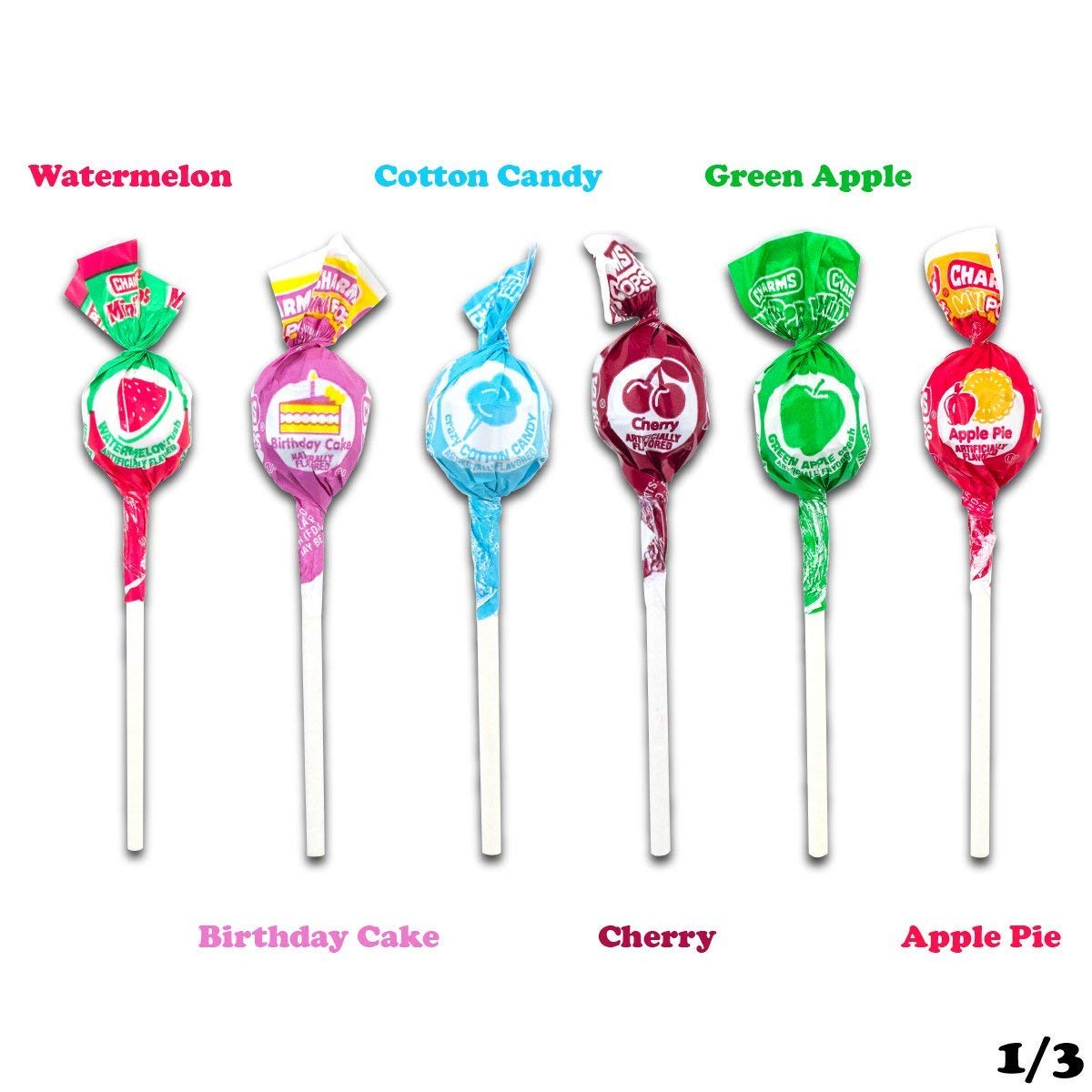 Charms Mini Pops individually wrapped for clean sharing at events.