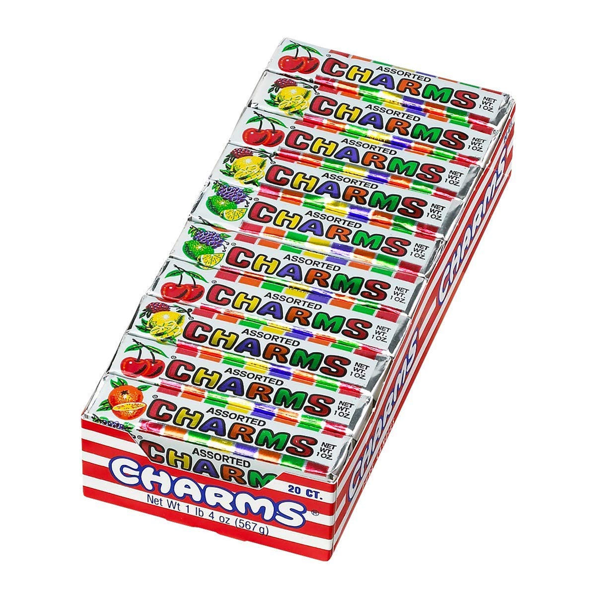 Charms Squares assortment of fruity flavors for sharing