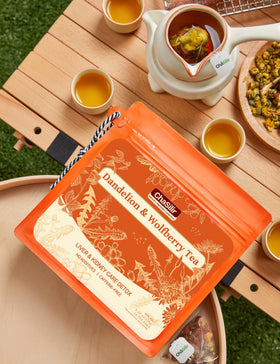 ChaSilir dried dandelion-wolfberry herbs reveal rich, earthy notes