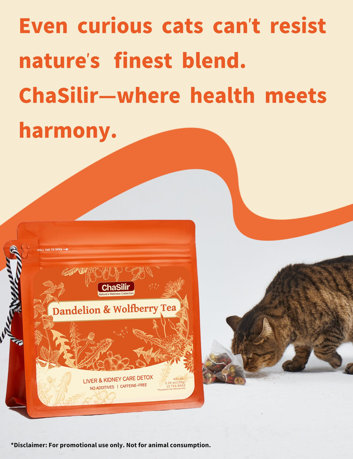 ChaSilir tea bag 15-count pack ready for daily use