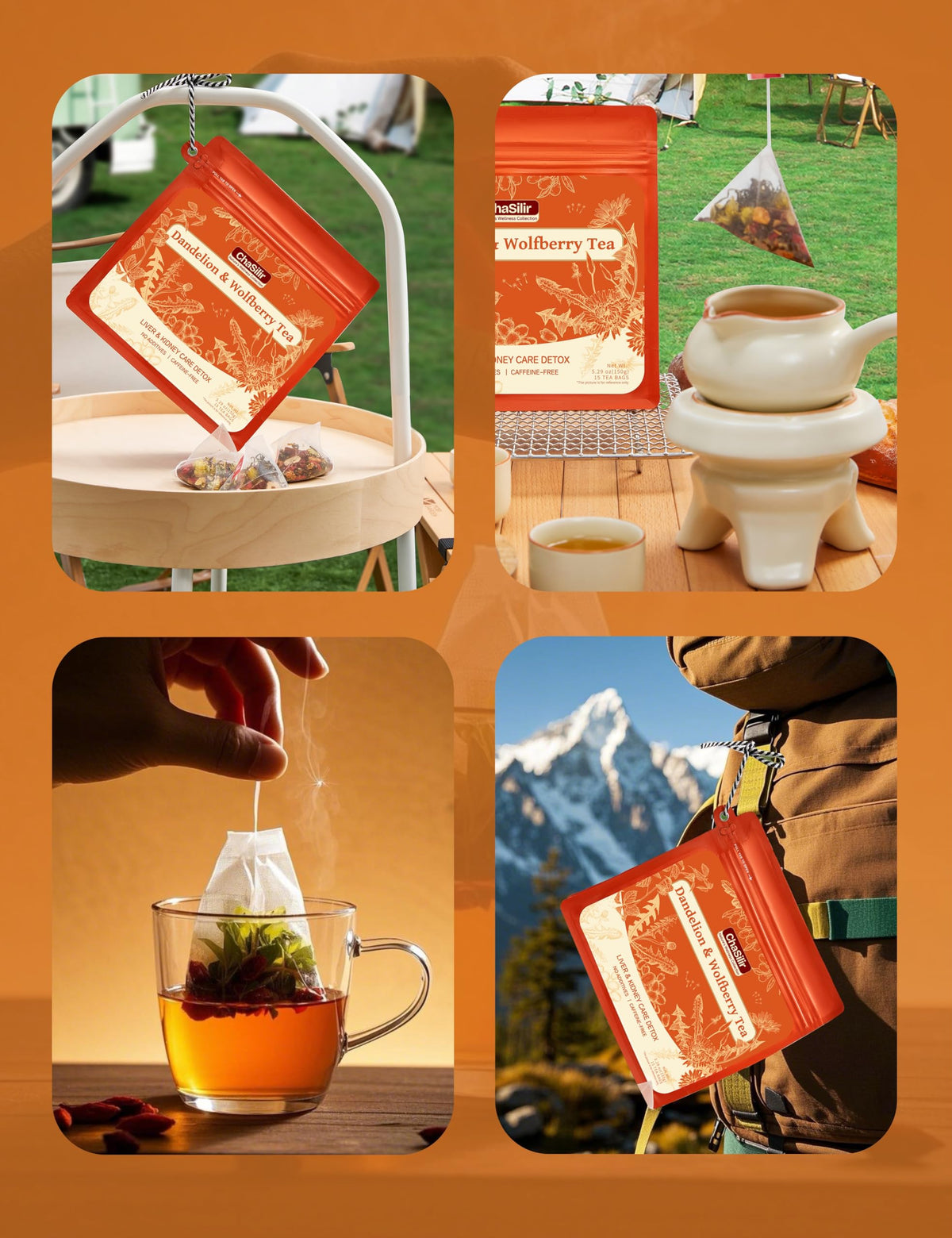 ChaSilir tea steeping in hot water for a balanced flavor