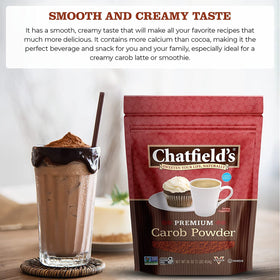Chatfield's Carob Powder used for baking brownies and cookies