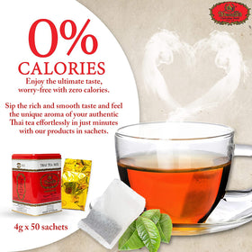 ChaTraMue Number One Red Label gift tin on display, ideal for tea lovers.