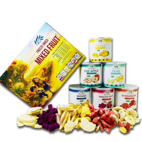 CHAVI Freeze Dried Mixed Fruits can front view for convenient no-added-sugar snacking