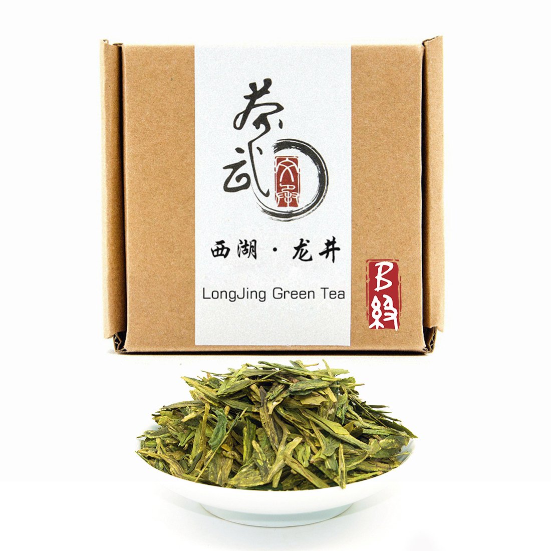ChaWuWarmSun LongJing green tea leaves ready for a premium brew.