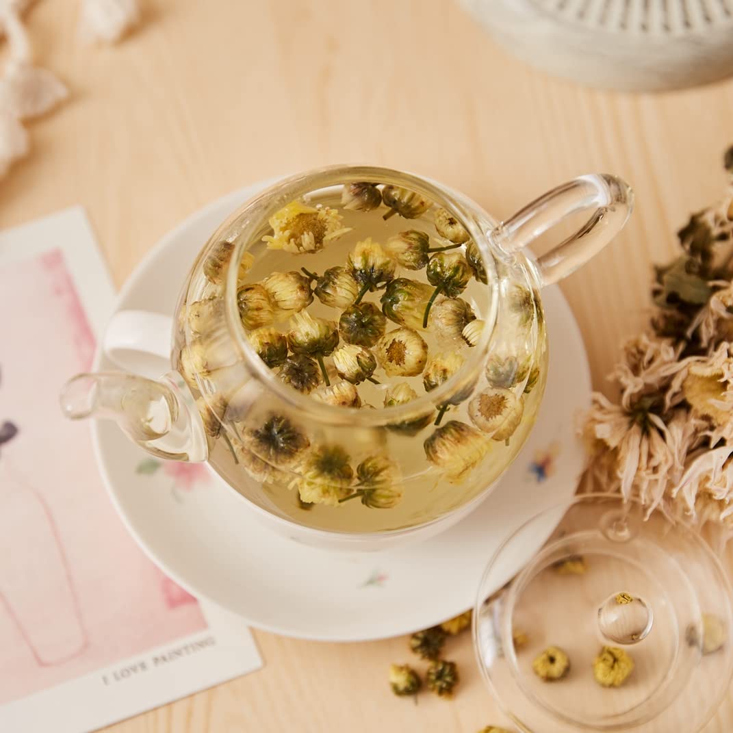 ChaWuWarmSun brewed-tea-in-cup, inviting color and gentle aroma ready to sip.