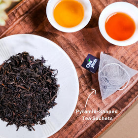 ChaYeah Rock Oolong in a cup, balanced warmth and mineral sweetness.