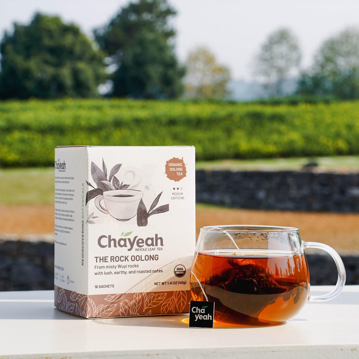ChaYeah Rock Oolong whole leaf close-up showing artisanal craftsmanship and depth.