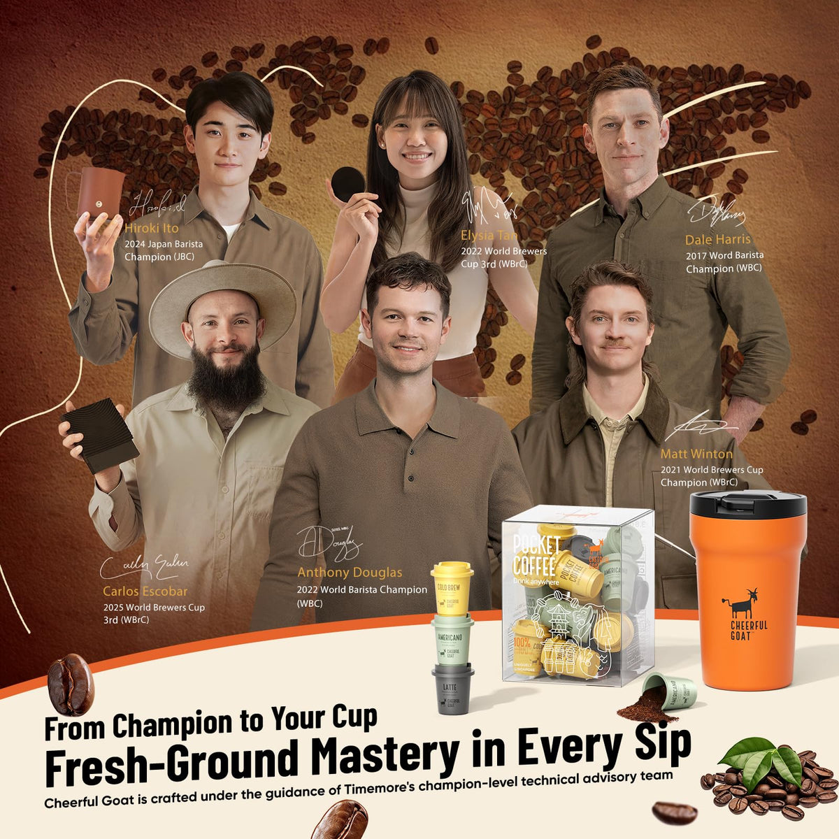 CheerfulGoat 0.134oz coffee essence per capsule emphasized precise serving.
