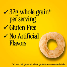 Cheerios BowlPak provides iron and calcium for daily nutrition.